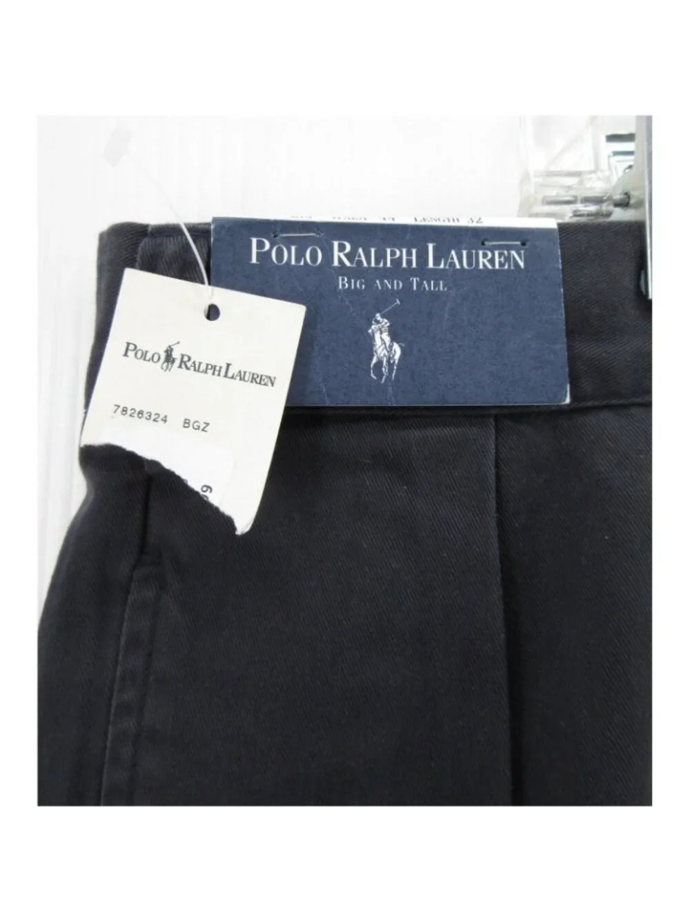 VGT Polo Ralph Lauren Pants 44x32 Big Andrew Chino Pleated Classic Fit